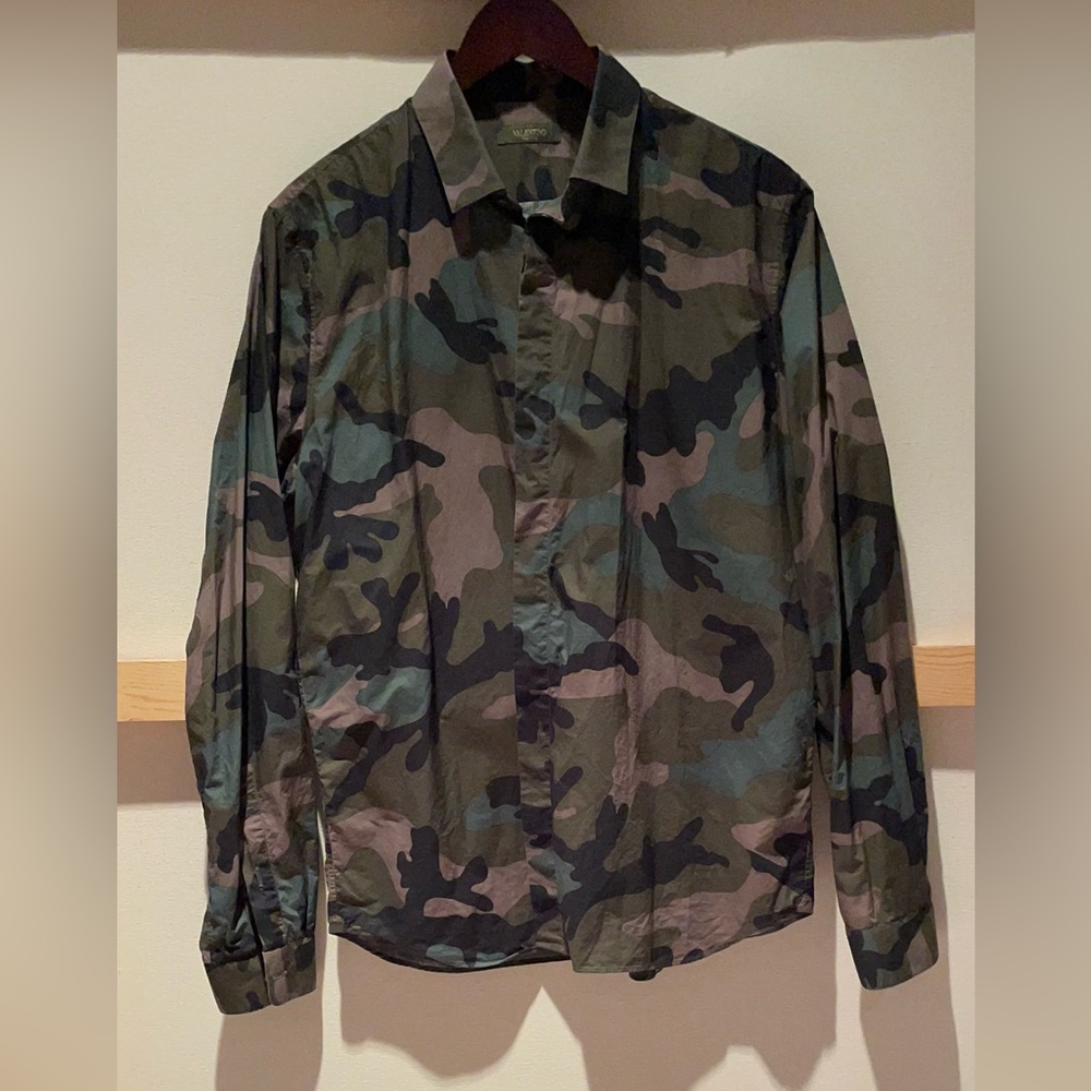 Valentino Men’s Camo Shirt